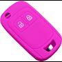 Capa silicone Opel, flip dois botões, rosa