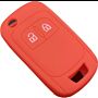 Capa silicone Opel, flip dois botões, vermelho
