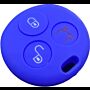 Capa silicone Smart, três botões (antiga), azul