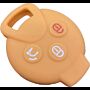Capa silicone Smart, três botões, laranja