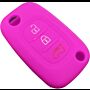 Capa silicone Smart, três botões, rosa