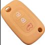 Capa silicone Smart, três botões, laranja