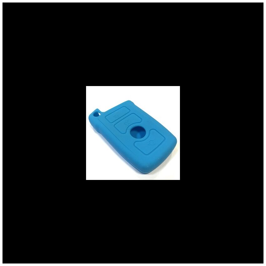 Capa silicone BMW, três botões, azul bébé