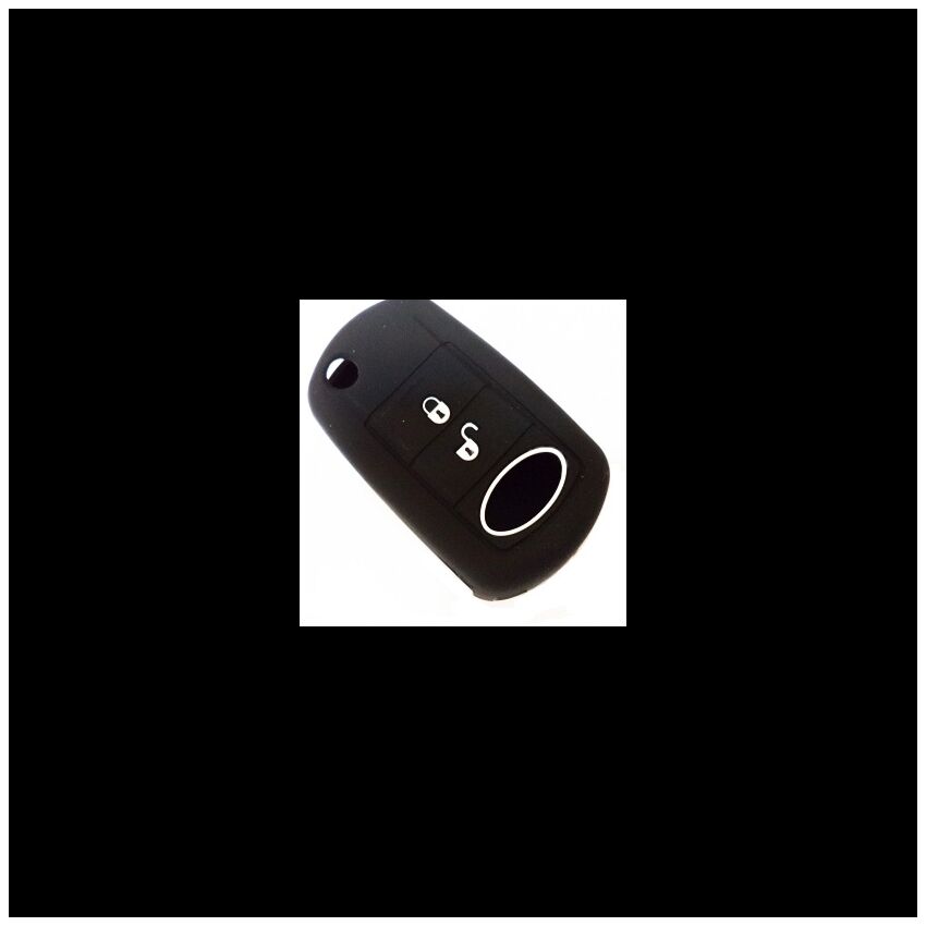 Capa silicone Land Rover, três botões, negra