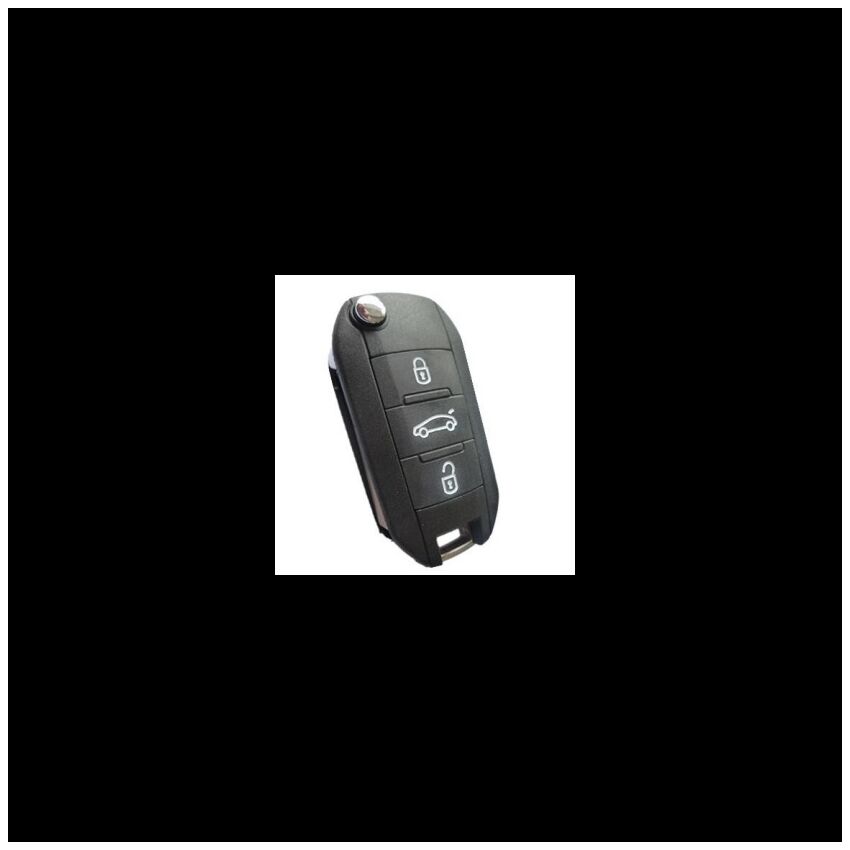 Caixa Para Comando Peugeot Flip 3 Botões (Mala)