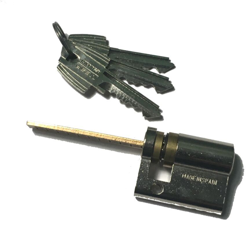 Cilindro Tesa TE5 30x10mm niquelado e regulável