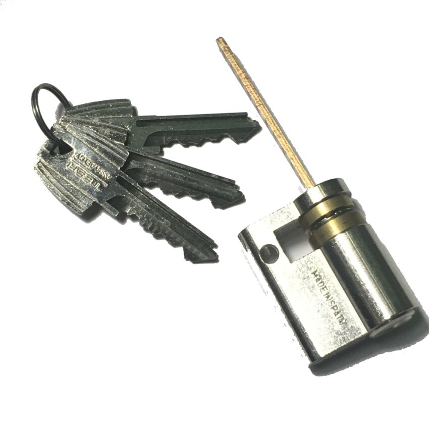 Cilindro Tesa TE5 30x10mm niquelado e regulável