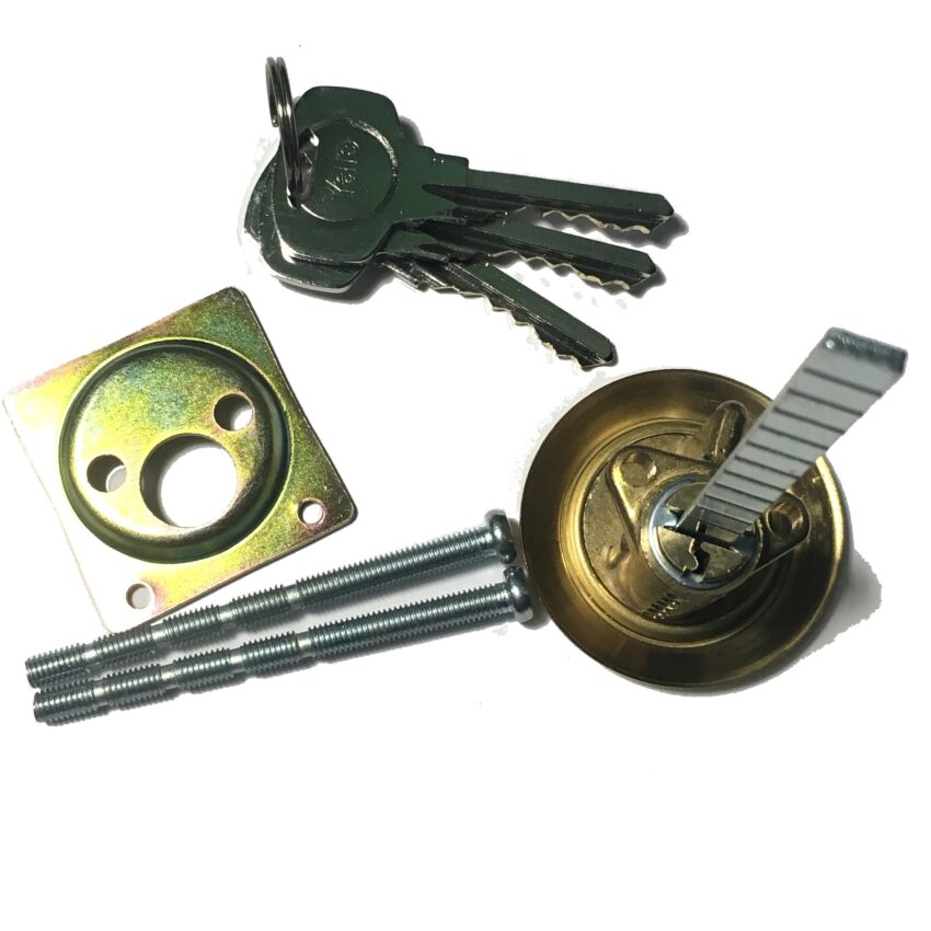 Cilindro Yale 2200031 redondo, diâmetro 29mm latonado