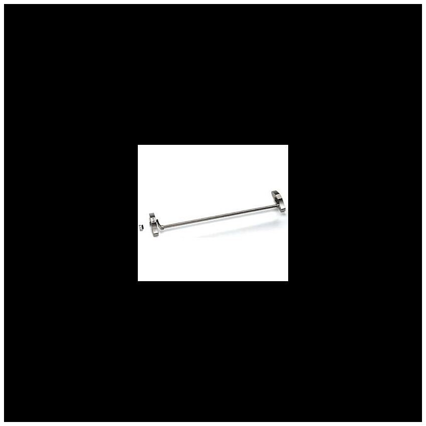 Barra antipânico Tesa 1910 de sobrepor, com 1 ponto de fecho/trinco lateral, em inox satinado