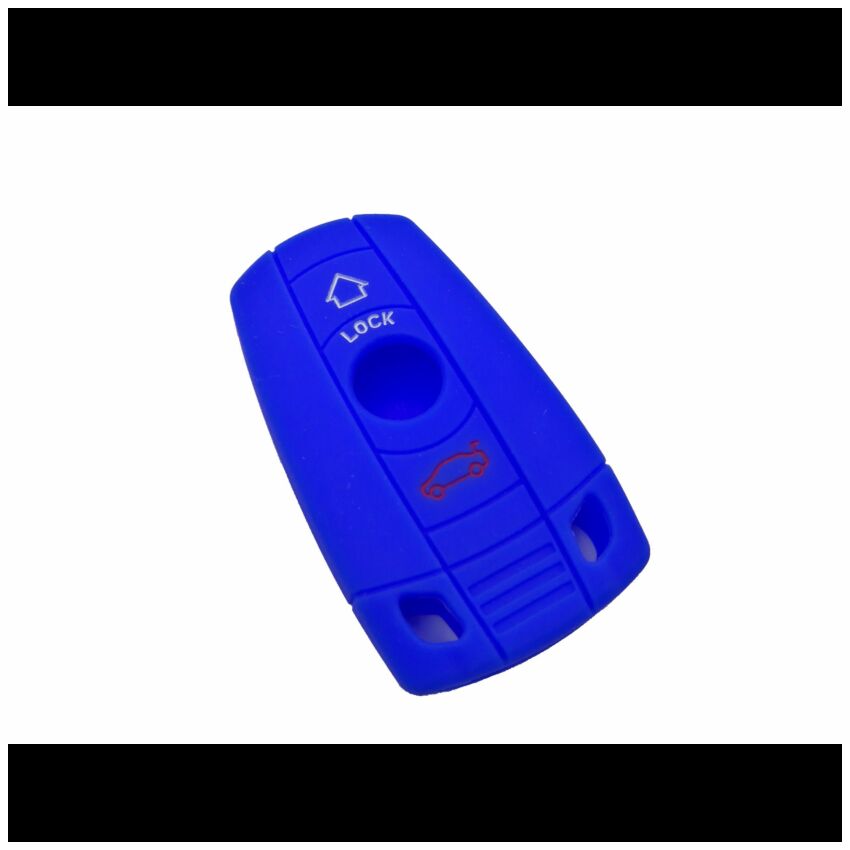 Capa silicone BMW, três botões, azul