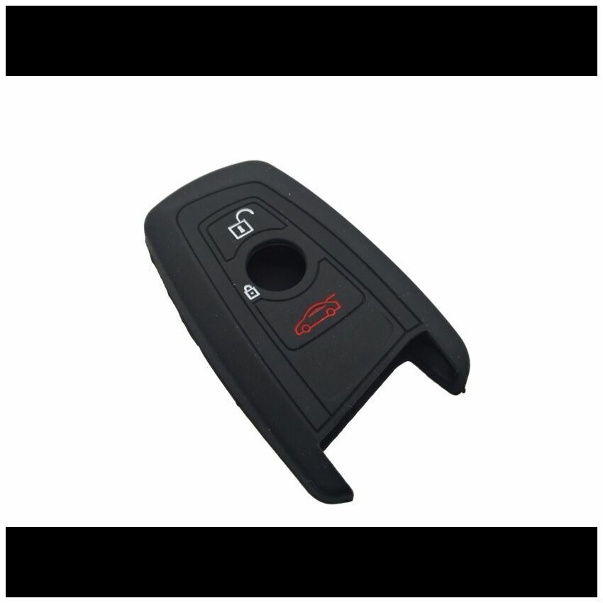 Capa silicone BMW, três botões, negra