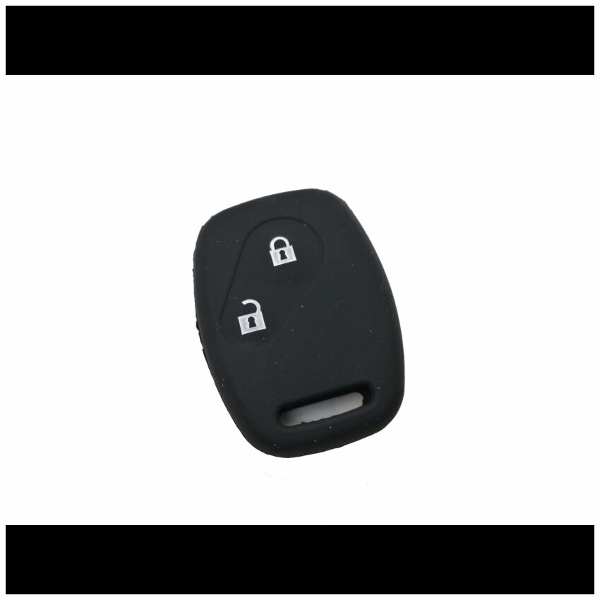 Capa silicone Honda, dois botões, negro
