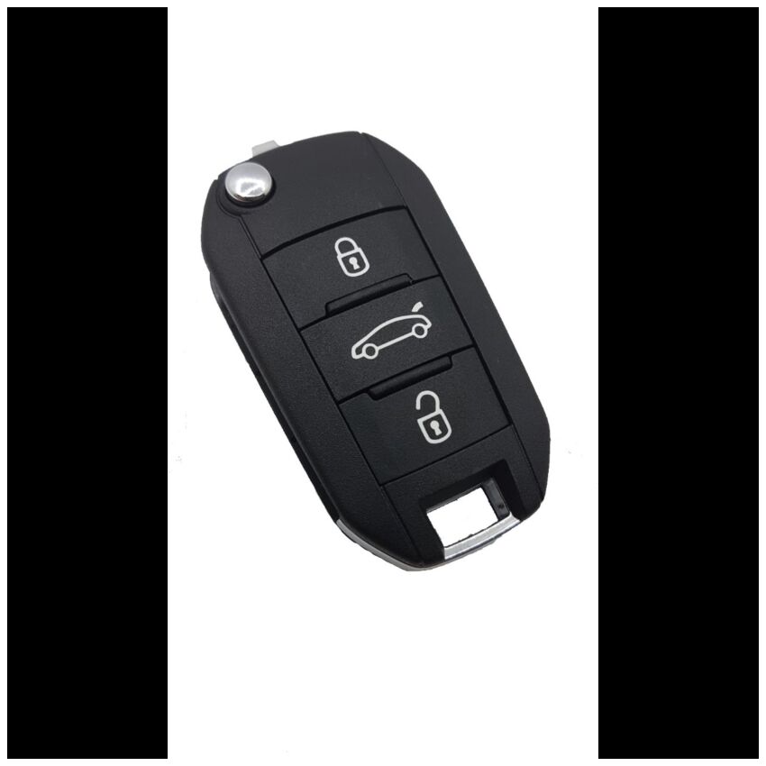 Caixa Para Comando Peugeot Flip 3 Botões (Mala)