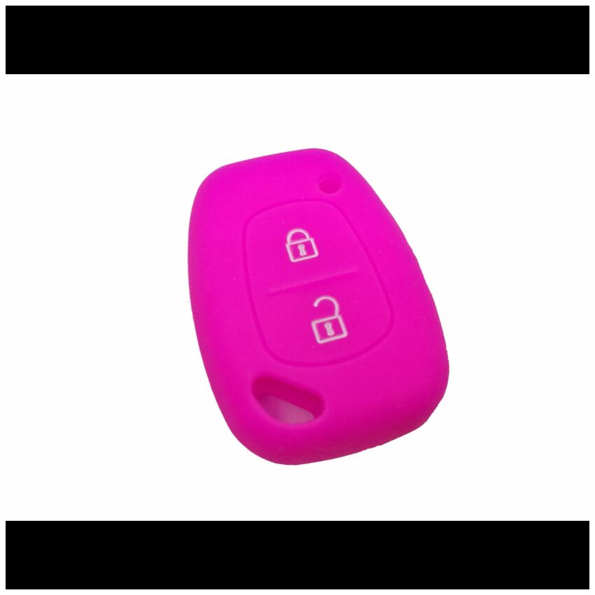 Capa silicone Renault, dois botões, rosa