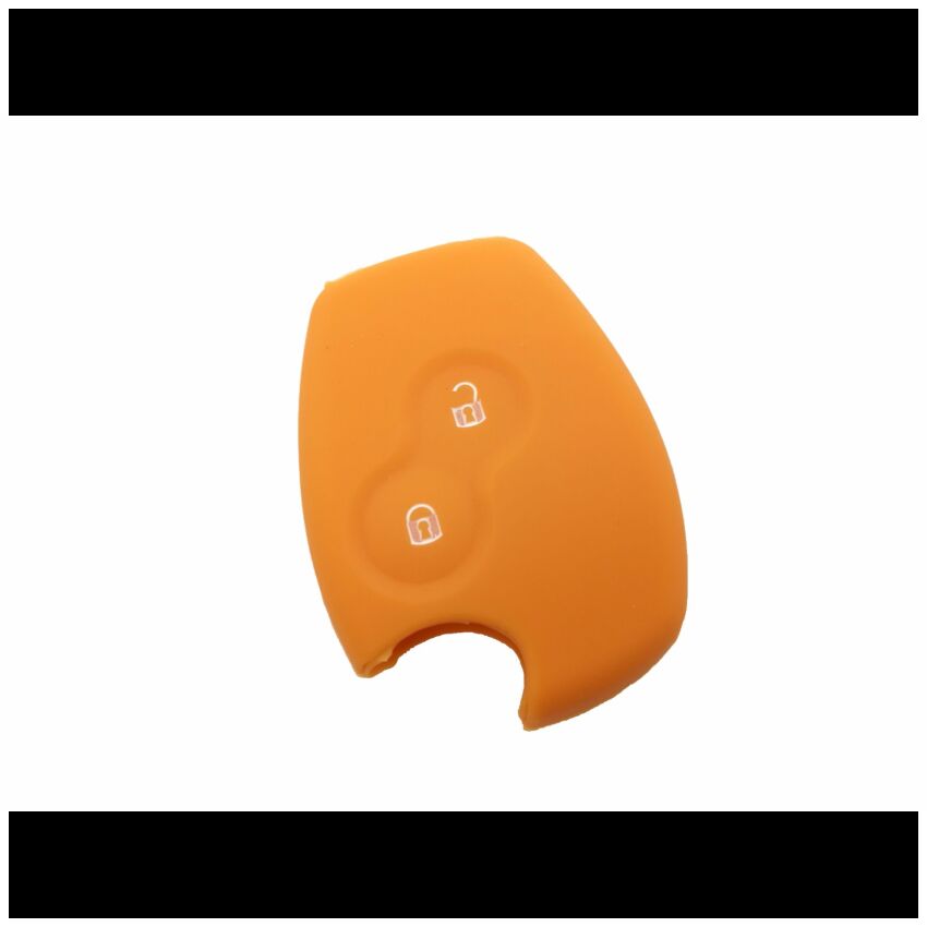 Capa silicone Renault, dois botões, laranja