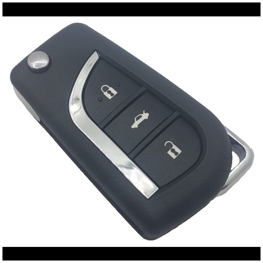 Caixa Para Comando Toyota Flip 3 Botões