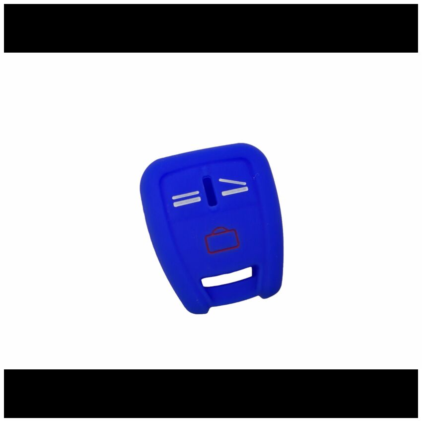Capa silicone Opel, três botões, azul