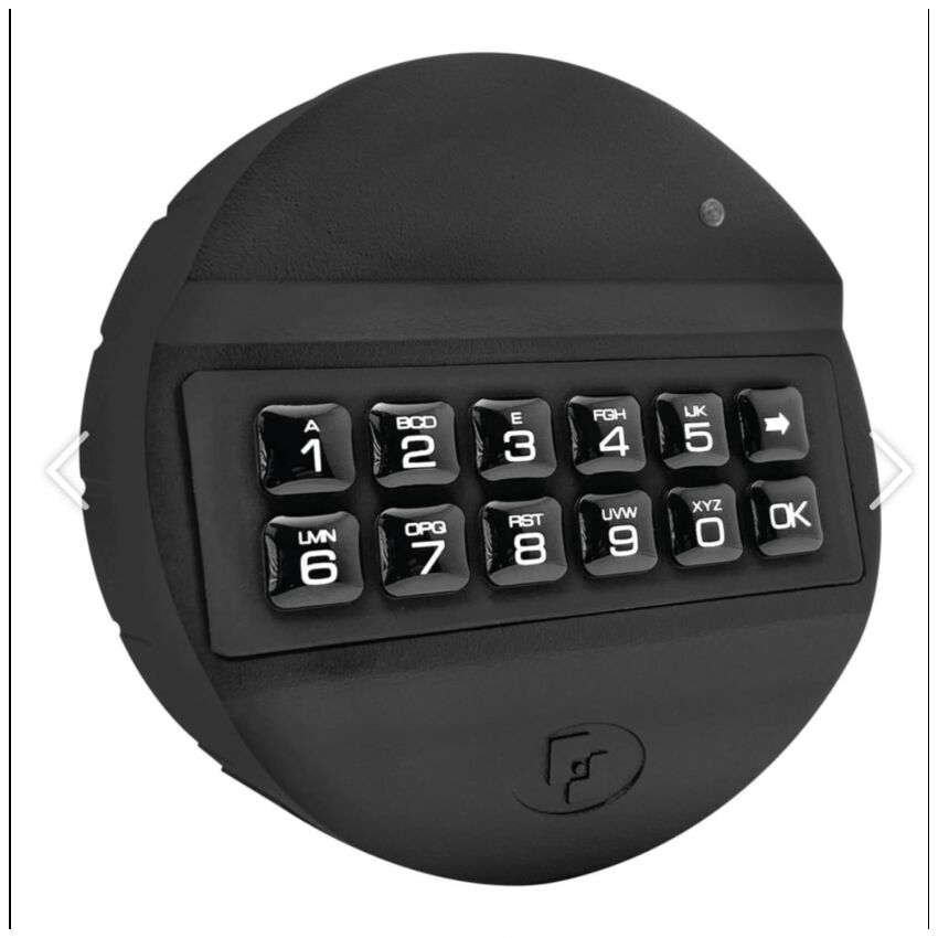 Fechadura Universal + Teclado Negro ABS