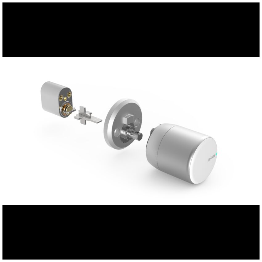 Adaptador Tedee para cilindro Nordico / Escandinavo cor prata