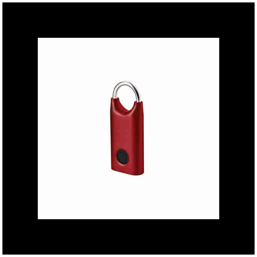 Aloquete Lexon com abertura por impressão digital, dark red (vermelho)