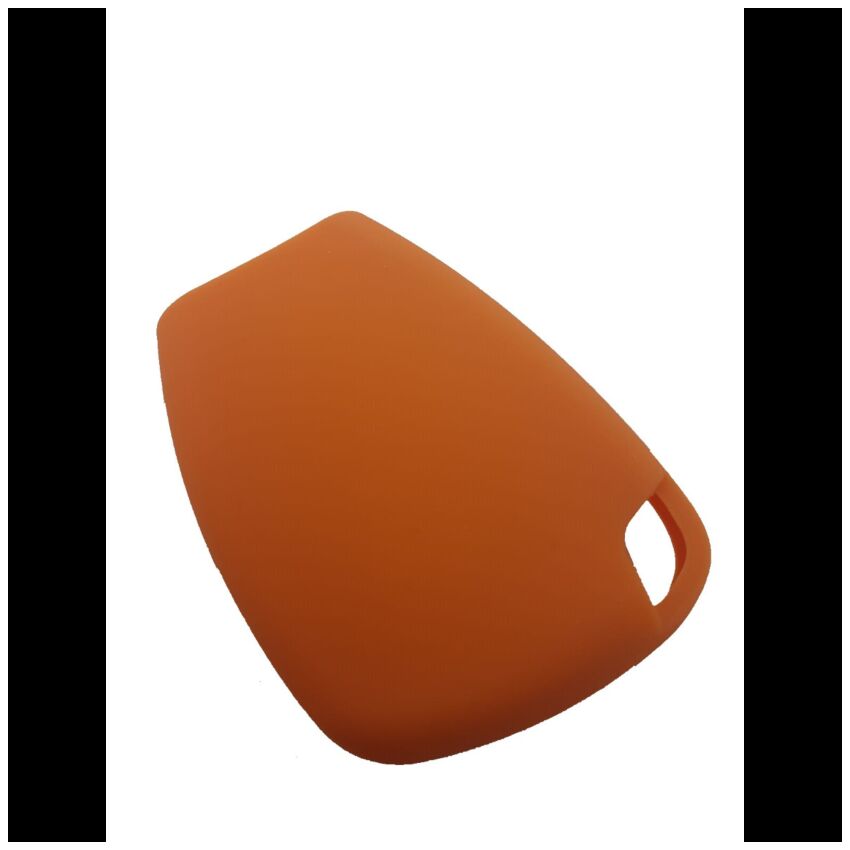 Capa silicone Mercedes, três botões, Smartkey (antiga), laranja