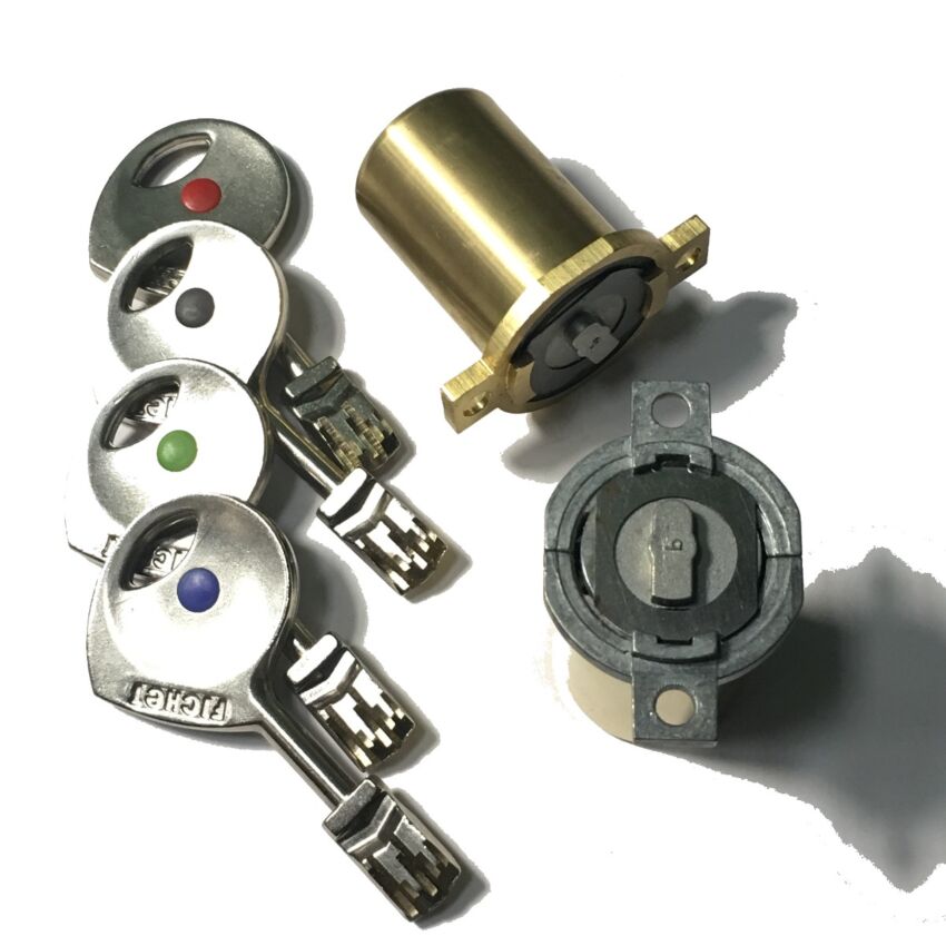 Cilindro Fichet 787Z 2D curto-curto dourado