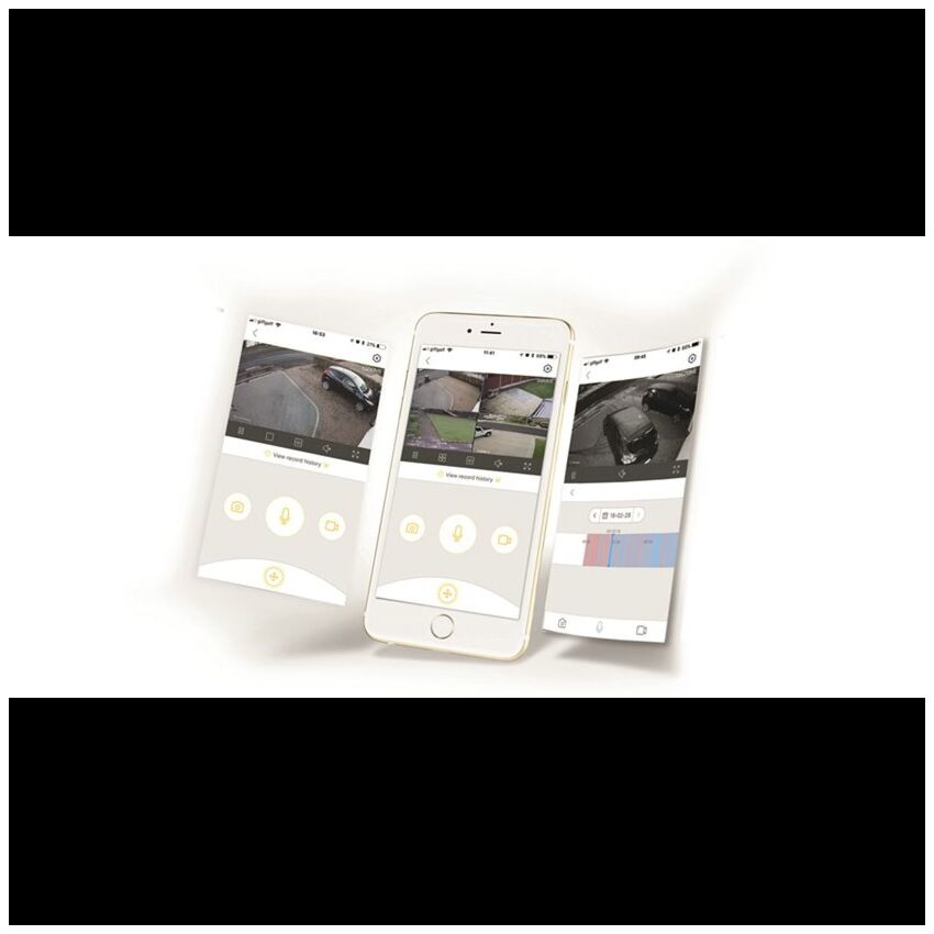 CCTV Yale Smart Homekit de 4 canais, inclui 2 câmaras de vigilância