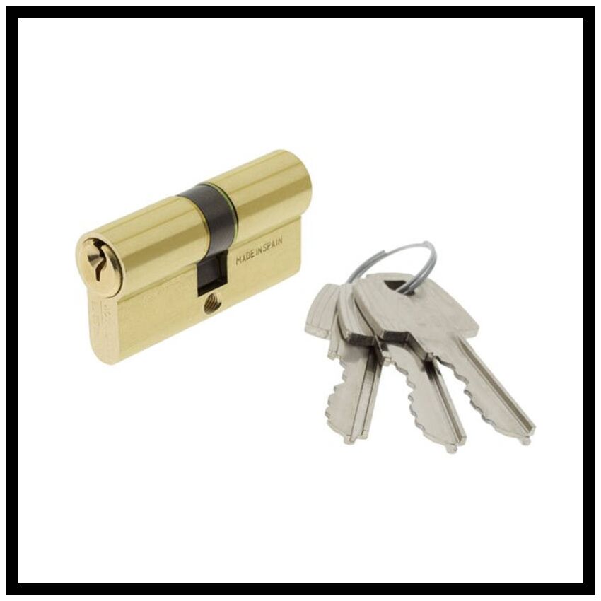 Cilindro Tesa TE5 30x60mm latonado