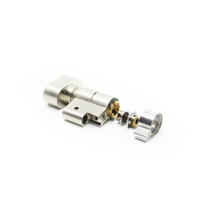 Componente M&C p/adaptar botão push niquelado ao cilindro C-Max