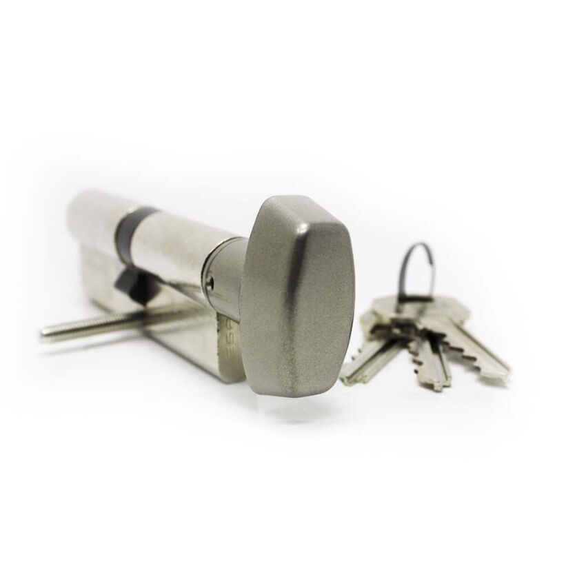 Cilindro Tesa TE5 50x50mm niquelado com botão