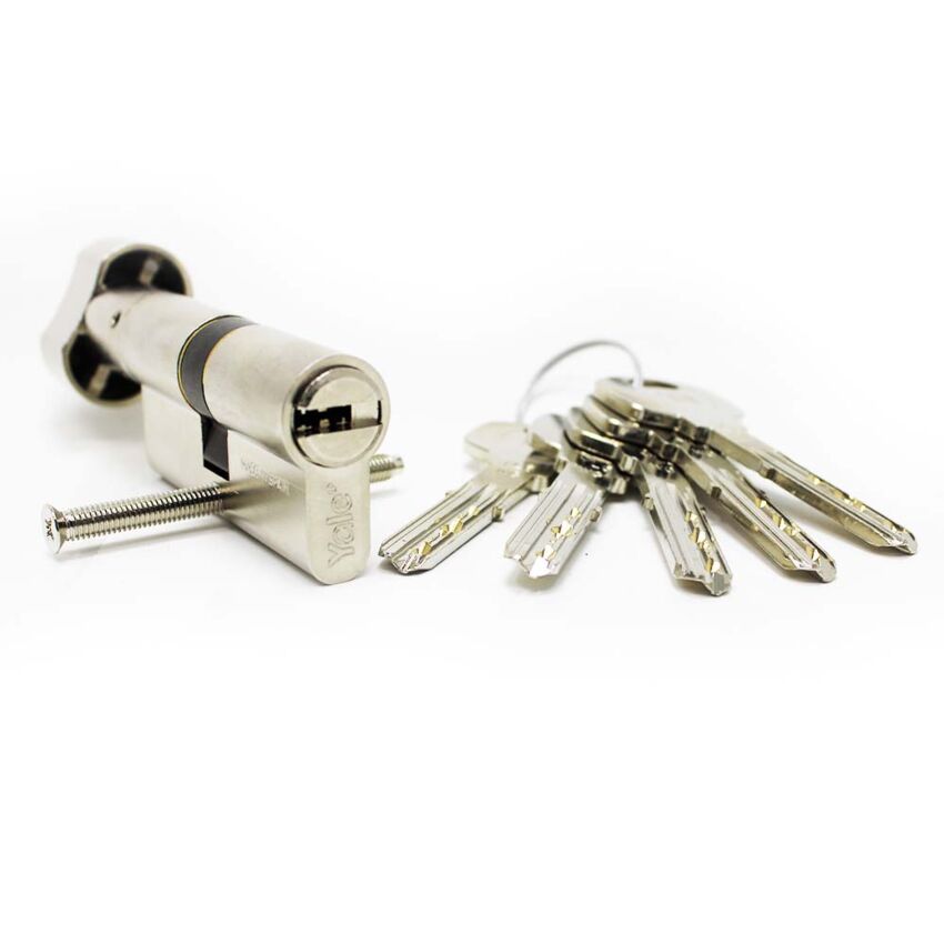 Cilindro Yale YL6 de botão 30x30mm niquelado