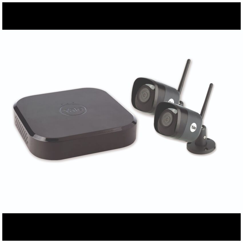 CCTV Yale Smart Homekit de 4 canais, inclui 2 câmaras WiFi de vigilância