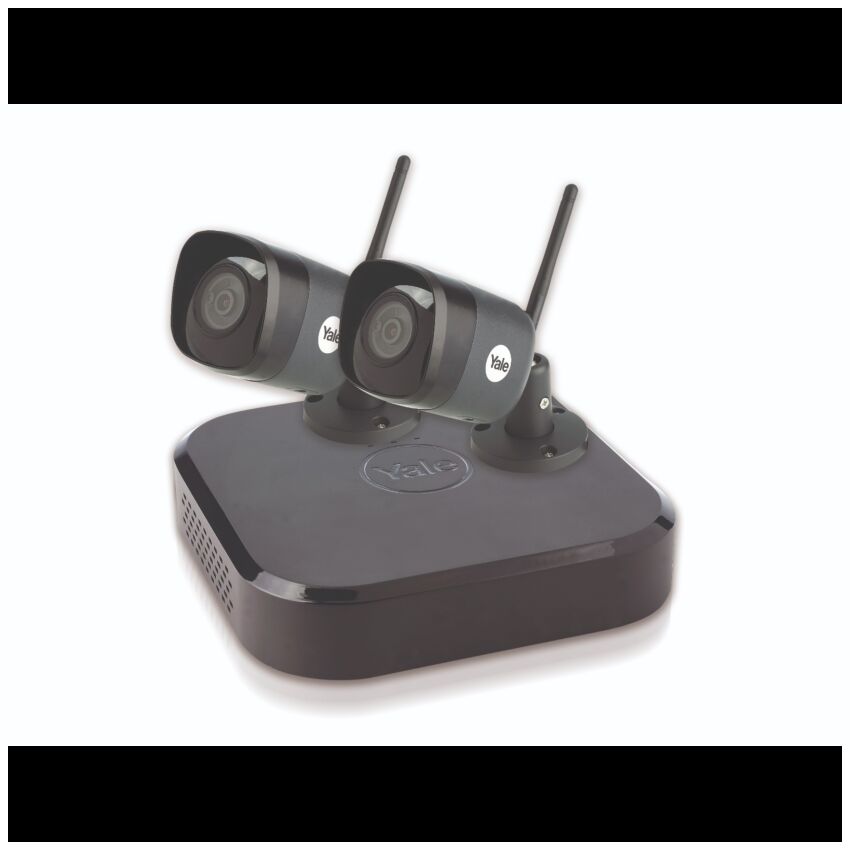 CCTV Yale Smart Homekit de 4 canais, inclui 2 câmaras WiFi de vigilância