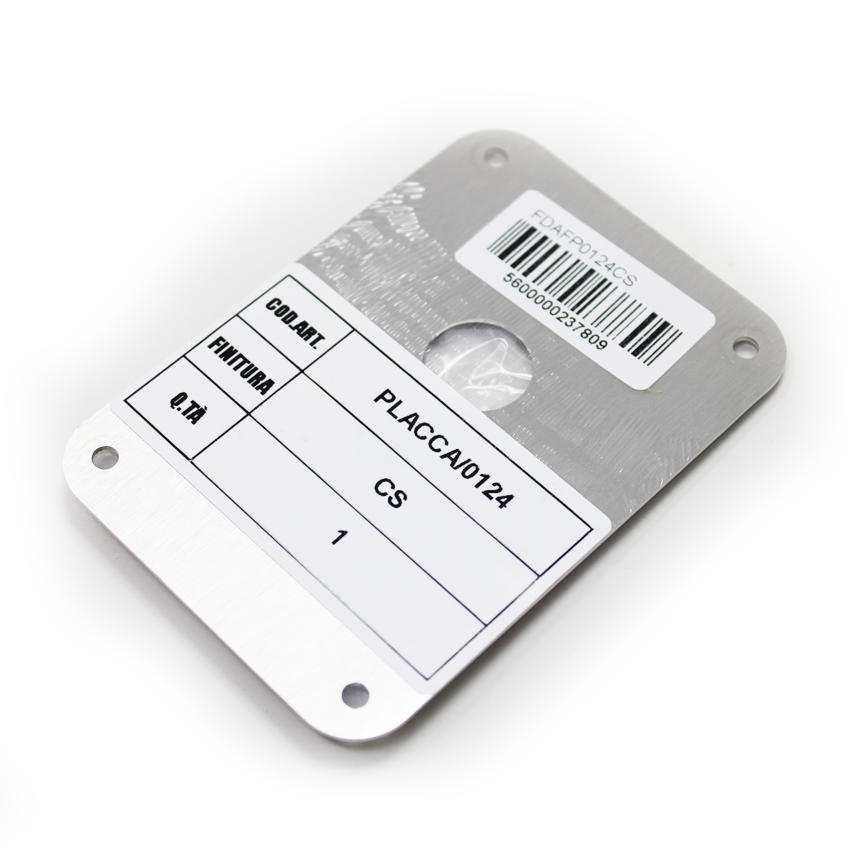 Placa substituição AF  0124 Cromado satinado