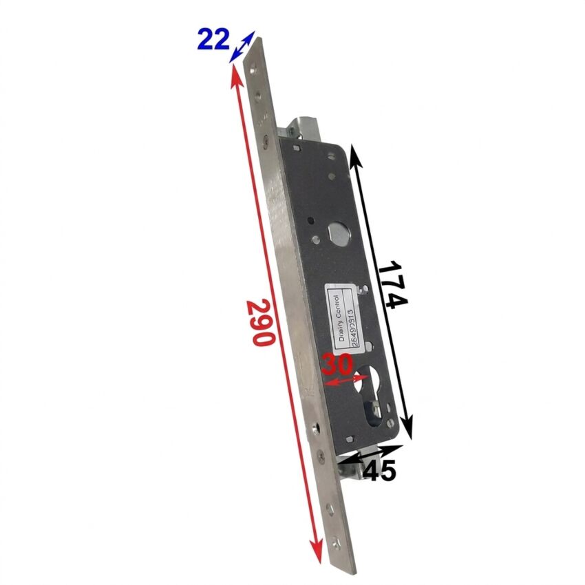 Fechadura ISEO Electa 782002302 para montantes, entrada 30mm
