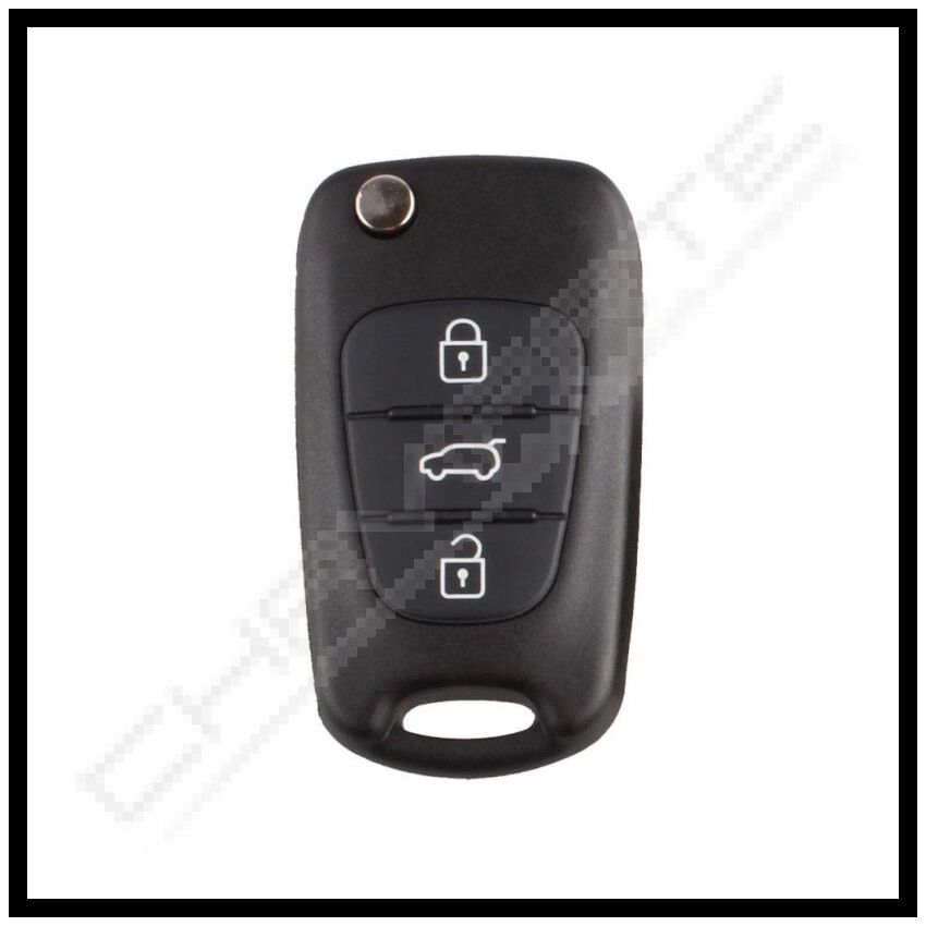 Comando Hyundai flip Três Botões - I30 Id 60