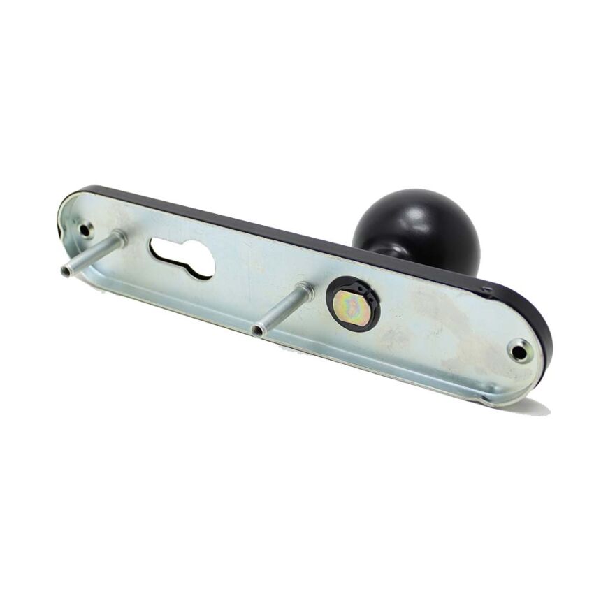 Puxador de bola Tesa TTF72UNE, fixo, com espelho comprido, negro