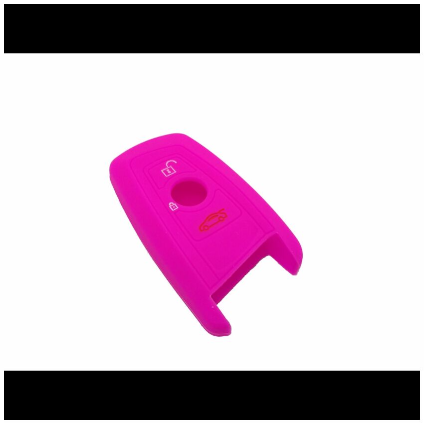 Capa silicone BMW, três botões, rosa