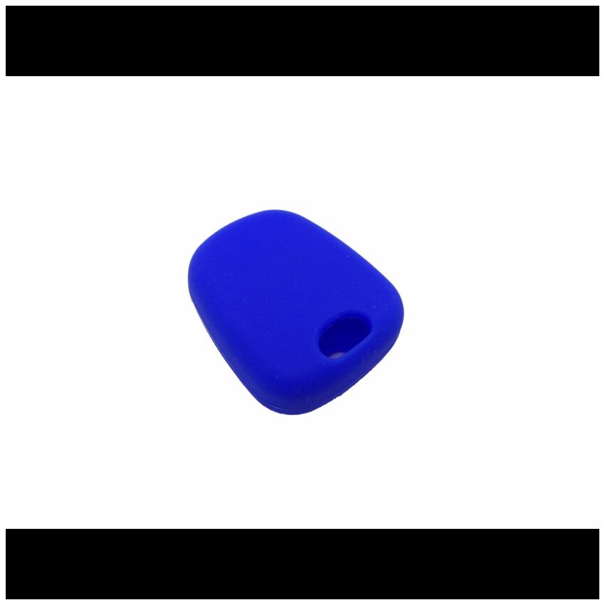 Capa silicone Peugeot, dois botões, azul
