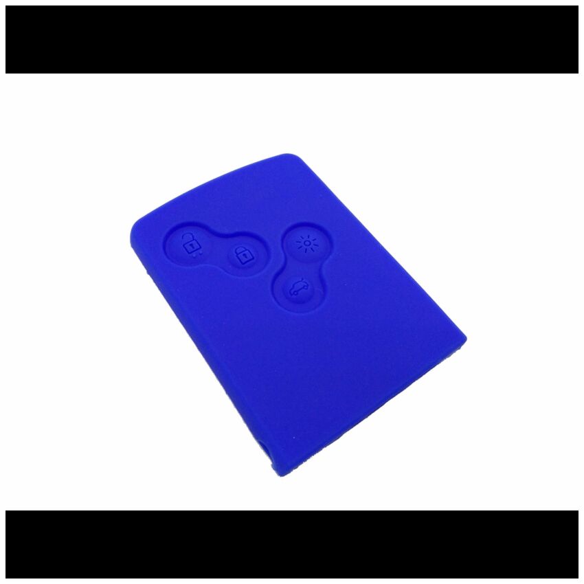 Capa silicone Renault, quatro botões, azul