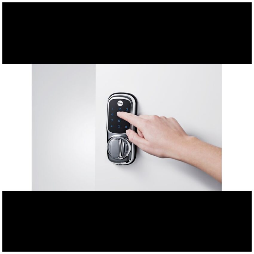 FECH YALE KEYLESS DE SOBREPOR CROMADA SATINADA YD-01-CON-NOMOD-CH