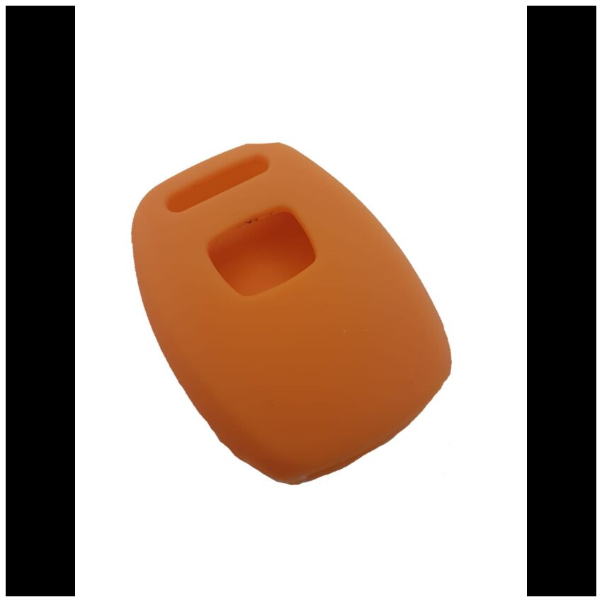 Capa silicone Honda, dois botões, laranja