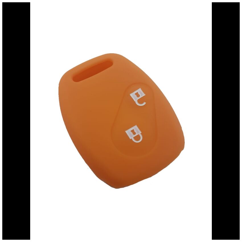 Capa silicone Honda, dois botões, laranja