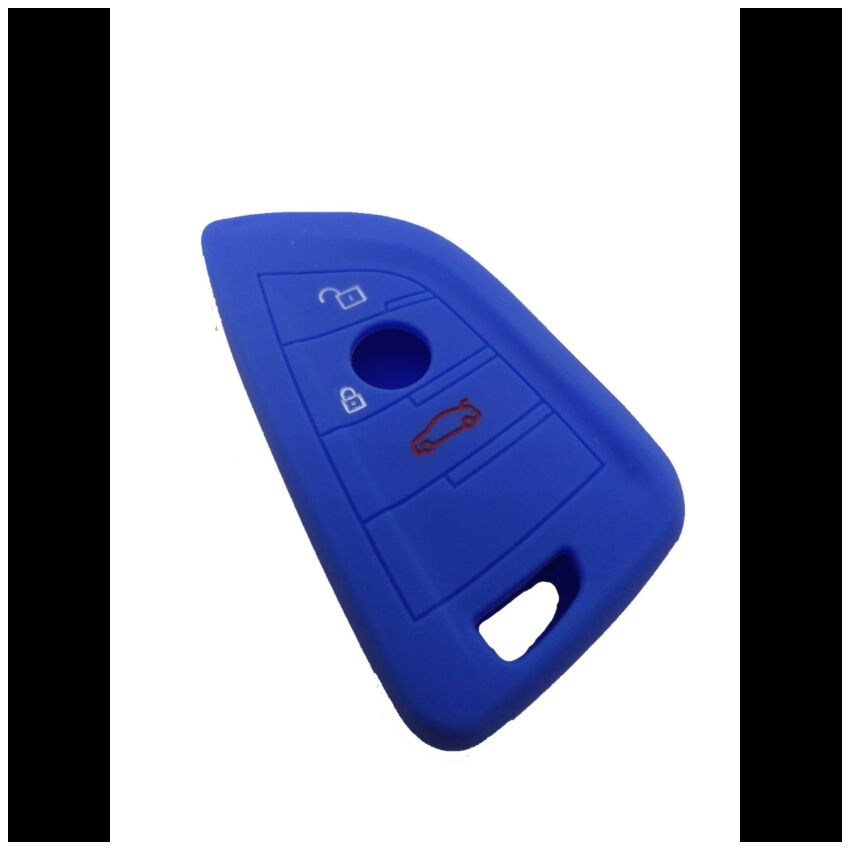 Capa silicone BMW, três botões, azul