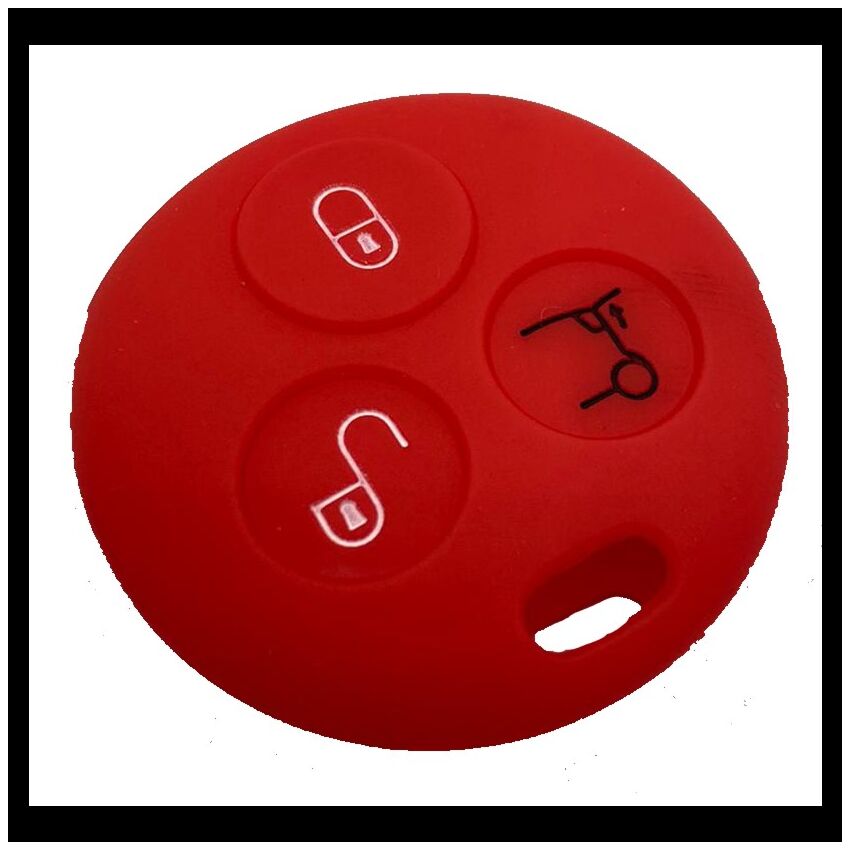Capa Silicone Smart Três Botões Antiga Vermelha