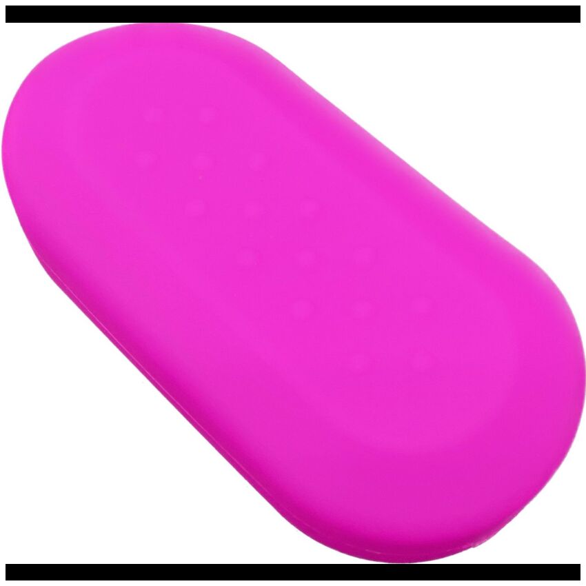Capa silicone Fiat, flip três botões, rosa