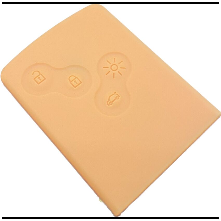 Capa silicone Renault, quatro botões, laranja