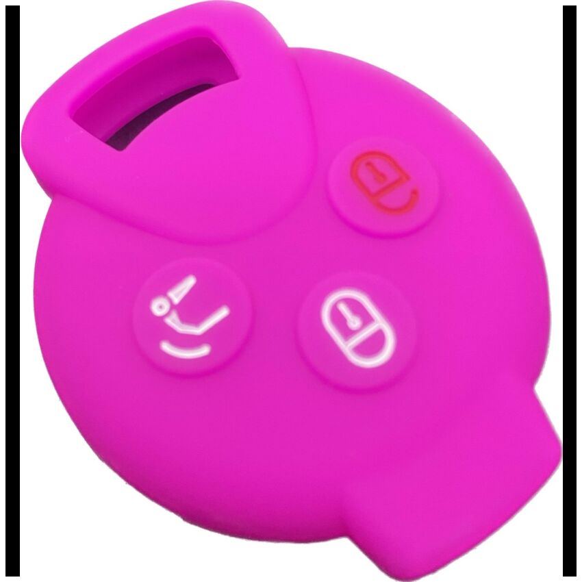 Capa silicone Smart, três botões, rosa