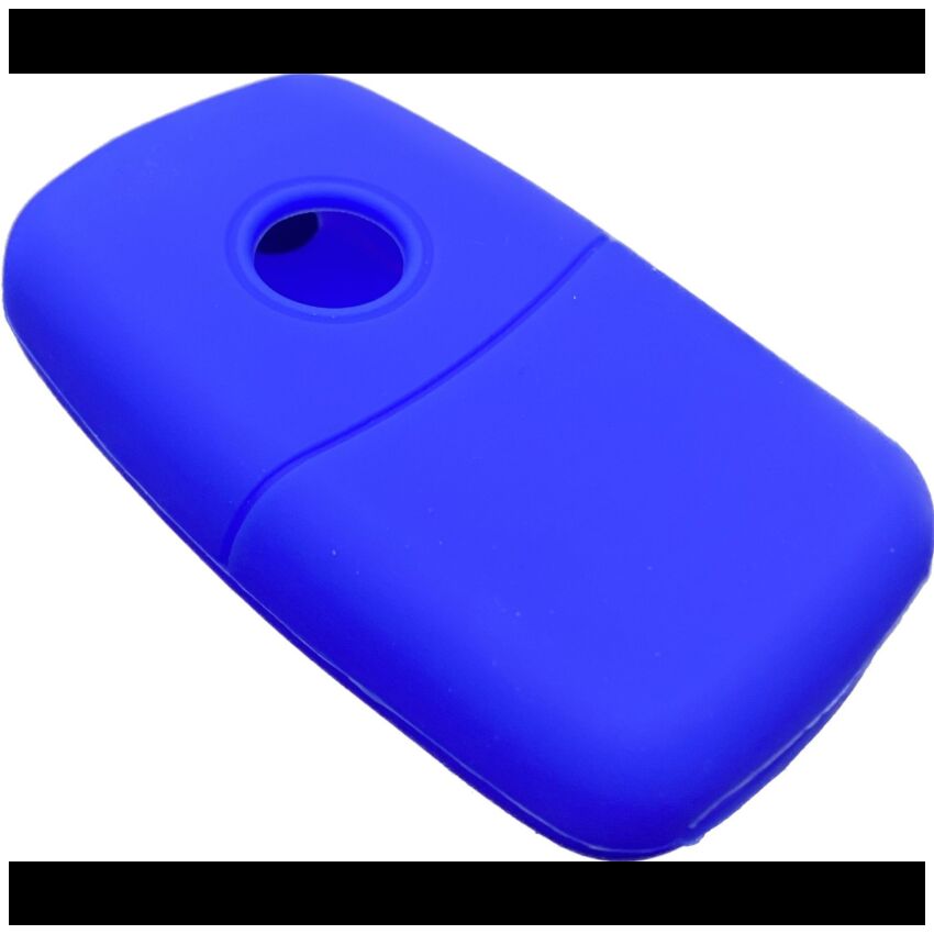 Capa silicone Volkswagen, três botões, azul