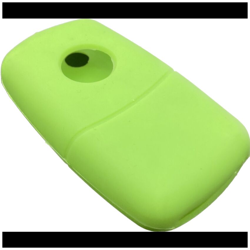 Capa silicone Volkswagen, três botões, verde